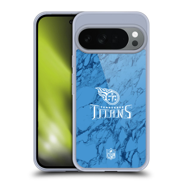 NFL Tennessee Titans Graphics Coloured Marble Soft Gel Case for Google Pixel 10