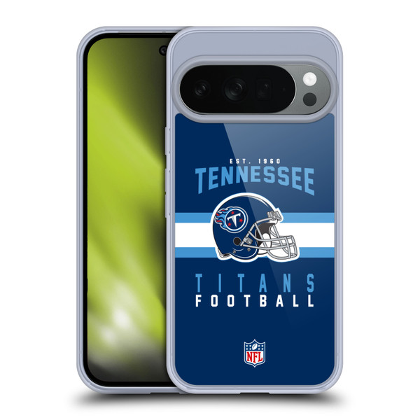 NFL Tennessee Titans Graphics Helmet Typography Soft Gel Case for Google Pixel 10