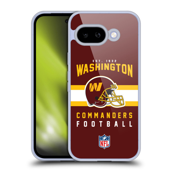 NFL Washington Football Team Graphics Helmet Typography Soft Gel Case for Google Pixel 9A