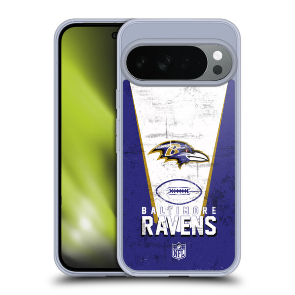 NFL Baltimore Ravens Logo Art Banner Soft Gel Case for Google Pixel 10