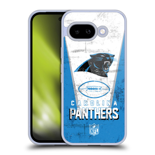 NFL Carolina Panthers Logo Art Banner Soft Gel Case for Google Pixel 9A