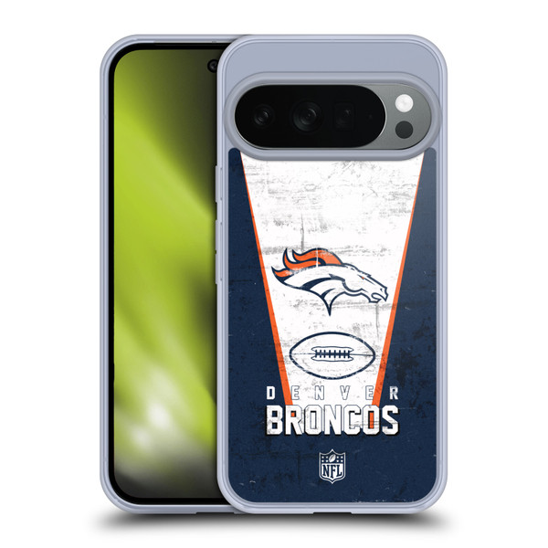 NFL Denver Broncos Logo Art Banner Soft Gel Case for Google Pixel 10