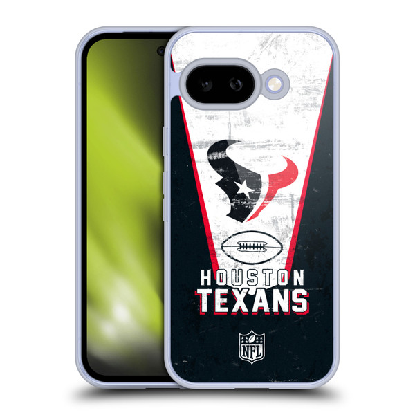 NFL Houston Texans Logo Art Banner Soft Gel Case for Google Pixel 9A