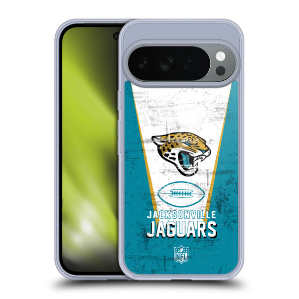 NFL Jacksonville Jaguars Logo Art Banner Soft Gel Case for Google Pixel 10