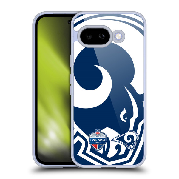 NFL 2019 London Games Oversized Rams Soft Gel Case for Google Pixel 9A