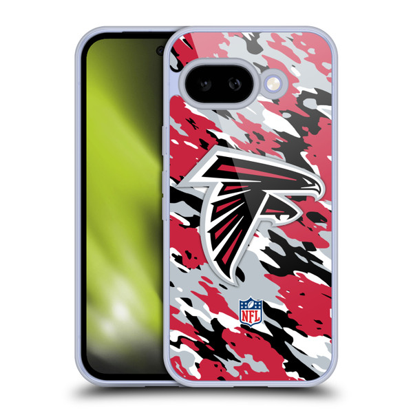 NFL Atlanta Falcons Logo Camou Soft Gel Case for Google Pixel 9A