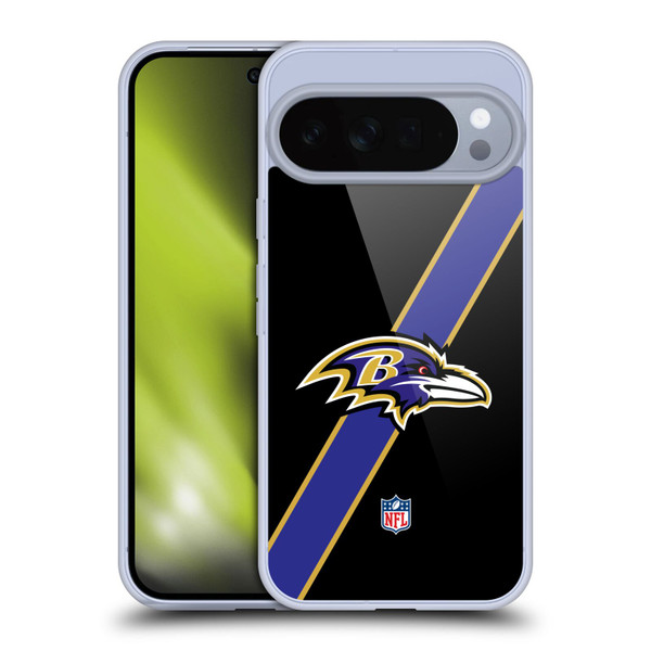 NFL Baltimore Ravens Logo Stripes Soft Gel Case for Google Pixel 10 Pro XL