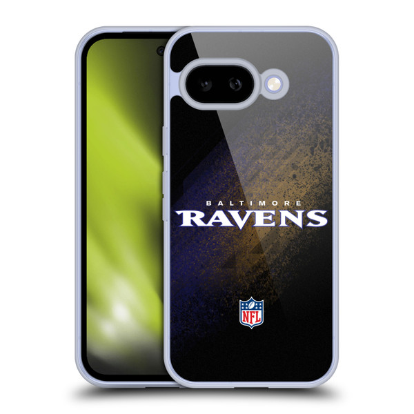 NFL Baltimore Ravens Logo Blur Soft Gel Case for Google Pixel 9A