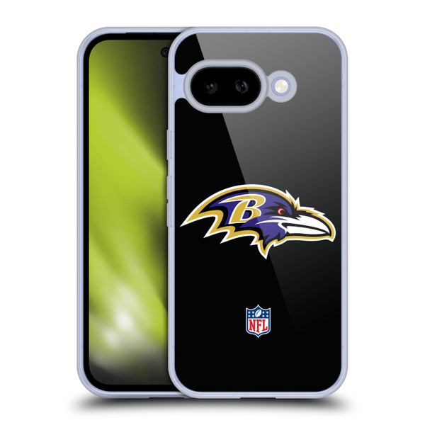 NFL Baltimore Ravens Logo Plain Soft Gel Case for Google Pixel 9A
