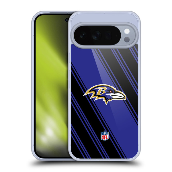 NFL Baltimore Ravens Artwork Stripes Soft Gel Case for Google Pixel 10 Pro XL