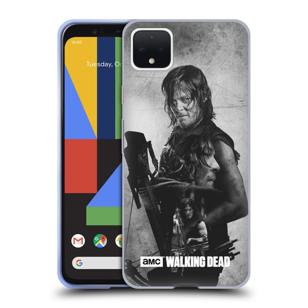 AMC The Walking Dead Double Exposure Daryl Soft Gel Case for Google Pixel 4 XL