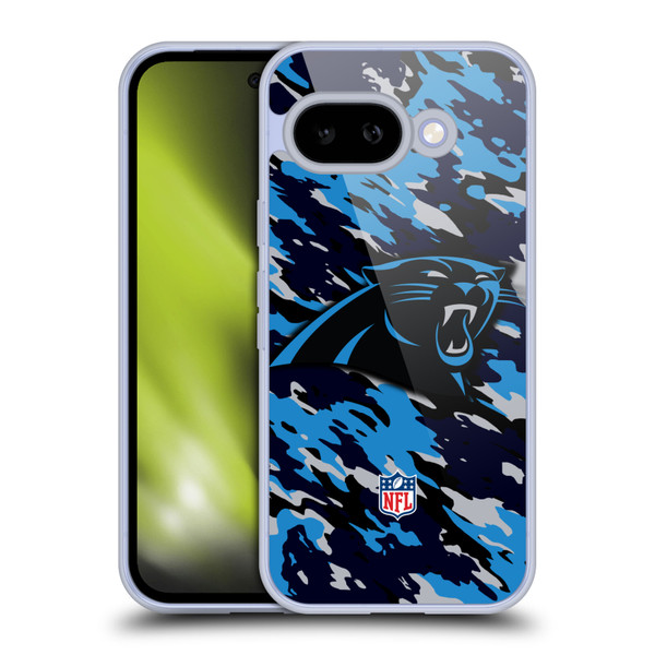 NFL Carolina Panthers Logo Camou Soft Gel Case for Google Pixel 9A
