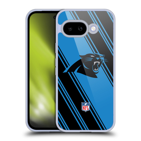NFL Carolina Panthers Artwork Stripes Soft Gel Case for Google Pixel 9A