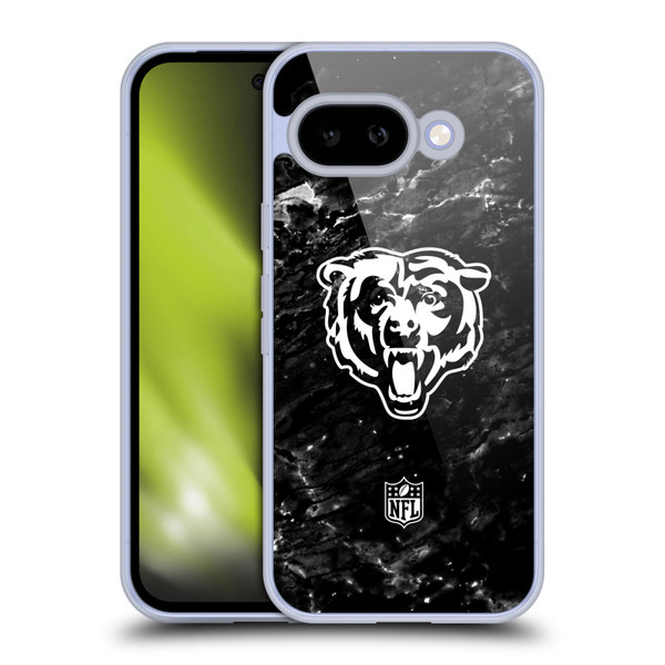 NFL Chicago Bears Artwork Marble Soft Gel Case for Google Pixel 9A