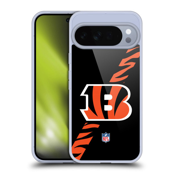 NFL Cincinnati Bengals Logo Stripes Soft Gel Case for Google Pixel 10 Pro XL