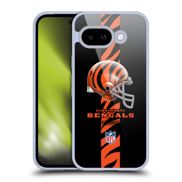 NFL Cincinnati Bengals Logo Helmet Soft Gel Case for Google Pixel 9A