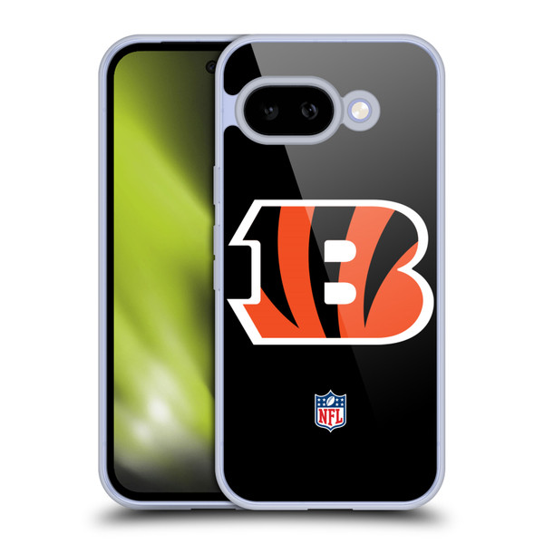 NFL Cincinnati Bengals Logo Plain Soft Gel Case for Google Pixel 9A