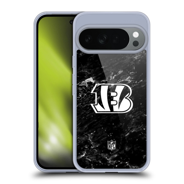 NFL Cincinnati Bengals Artwork Marble Soft Gel Case for Google Pixel 10