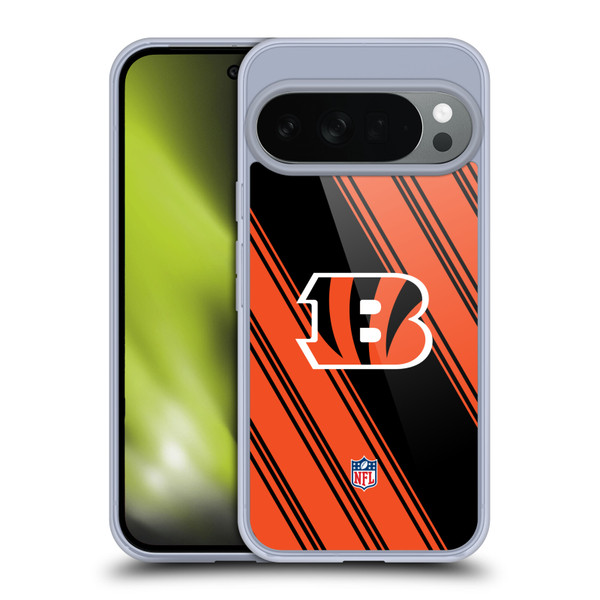 NFL Cincinnati Bengals Artwork Stripes Soft Gel Case for Google Pixel 10