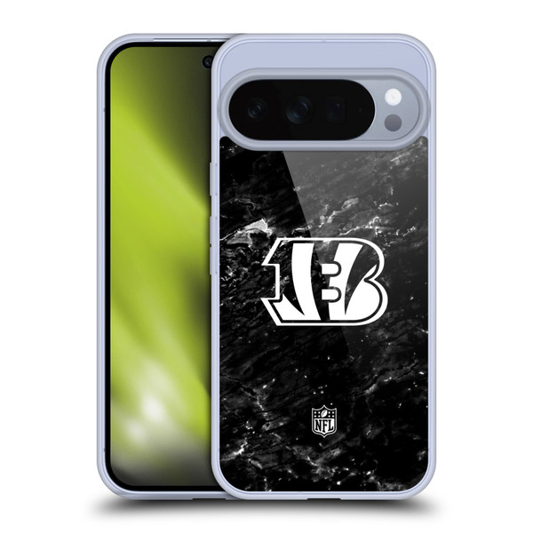 NFL Cincinnati Bengals Artwork Marble Soft Gel Case for Google Pixel 10 Pro XL