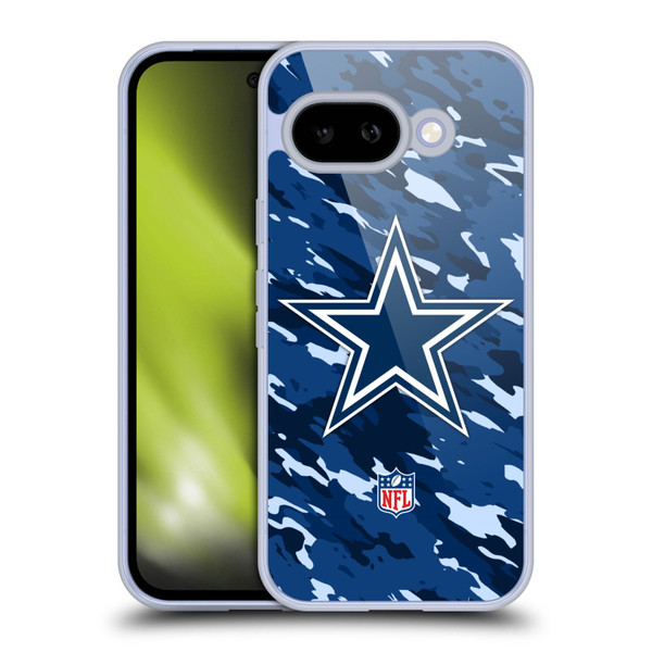 NFL Dallas Cowboys Logo Camou Soft Gel Case for Google Pixel 9A