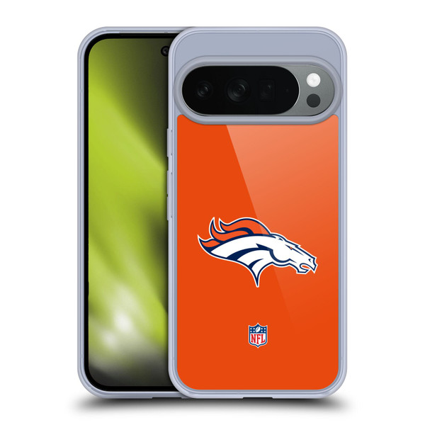 NFL Denver Broncos Logo Plain Soft Gel Case for Google Pixel 10