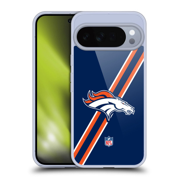 NFL Denver Broncos Logo Stripes Soft Gel Case for Google Pixel 10 Pro XL
