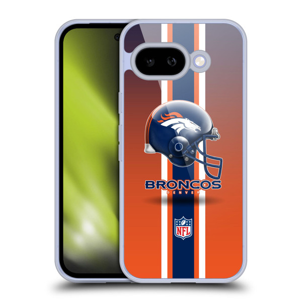 NFL Denver Broncos Logo Helmet Soft Gel Case for Google Pixel 9A