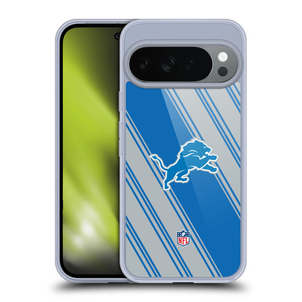 NFL Detroit Lions Artwork Stripes Soft Gel Case for Google Pixel 10