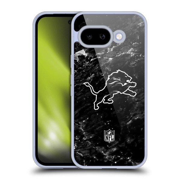 NFL Detroit Lions Artwork Marble Soft Gel Case for Google Pixel 9A