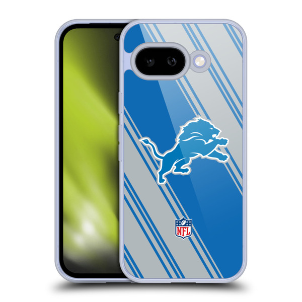 NFL Detroit Lions Artwork Stripes Soft Gel Case for Google Pixel 9A