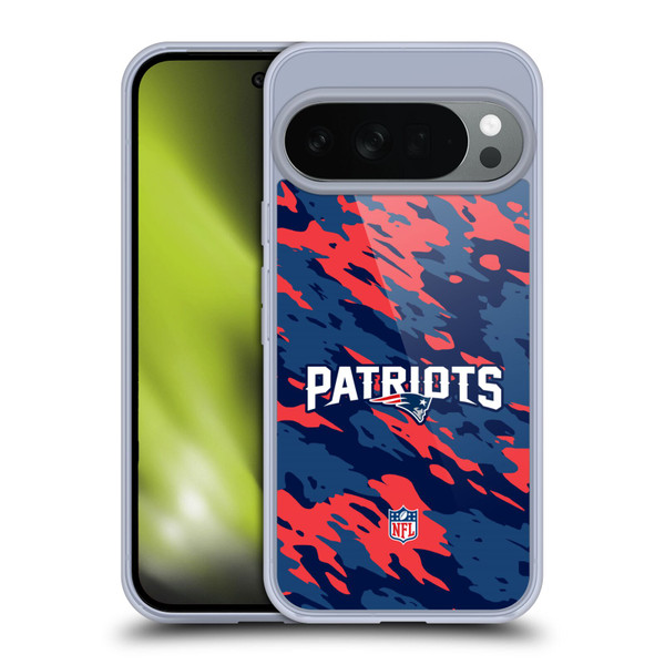 NFL New England Patriots Logo Camou Soft Gel Case for Google Pixel 10