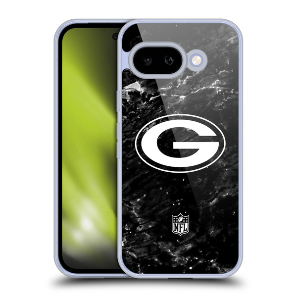 NFL Green Bay Packers Artwork Marble Soft Gel Case for Google Pixel 9A