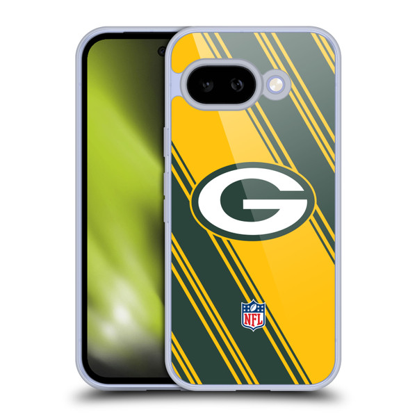 NFL Green Bay Packers Artwork Stripes Soft Gel Case for Google Pixel 9A
