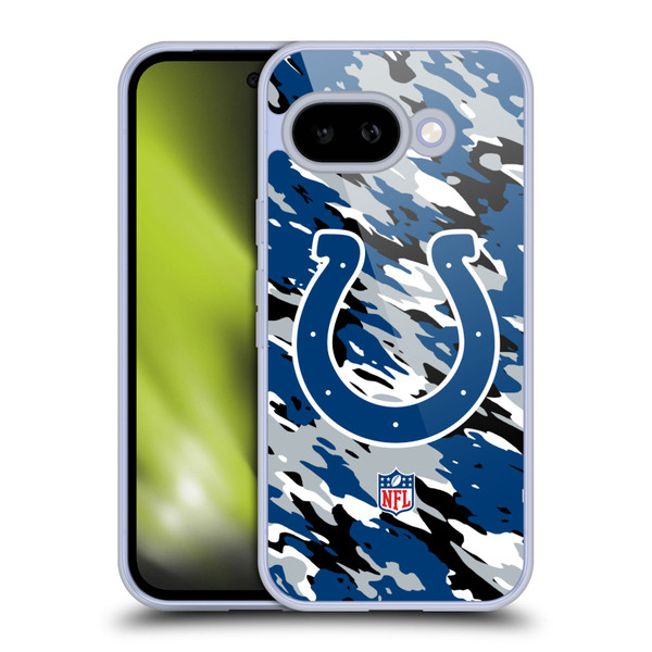 NFL Indianapolis Colts Logo Camou Soft Gel Case for Google Pixel 9A