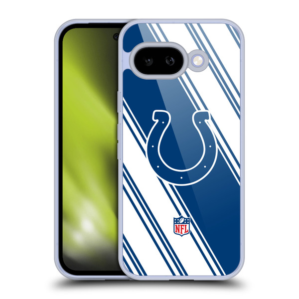 NFL Indianapolis Colts Artwork Stripes Soft Gel Case for Google Pixel 9A