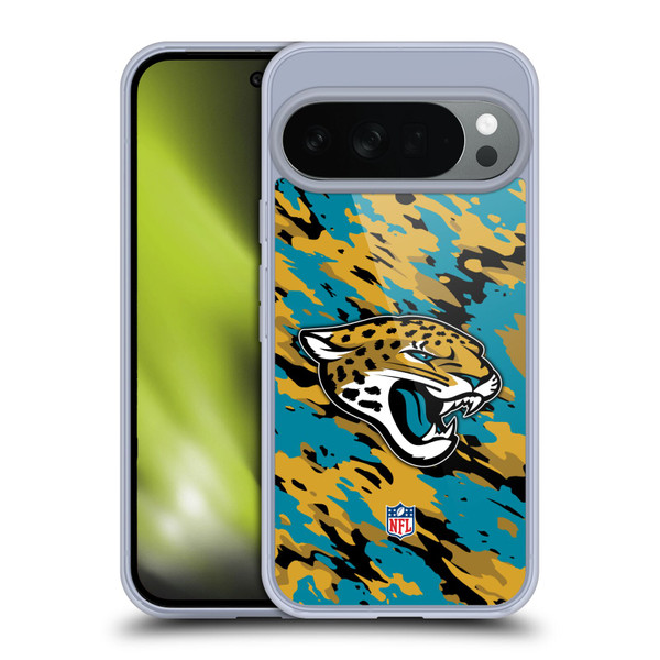 NFL Jacksonville Jaguars Logo Camou Soft Gel Case for Google Pixel 10