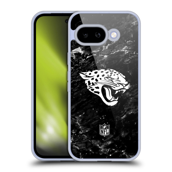 NFL Jacksonville Jaguars Artwork Marble Soft Gel Case for Google Pixel 9A