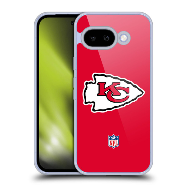 NFL Kansas City Chiefs Logo Plain Soft Gel Case for Google Pixel 9A