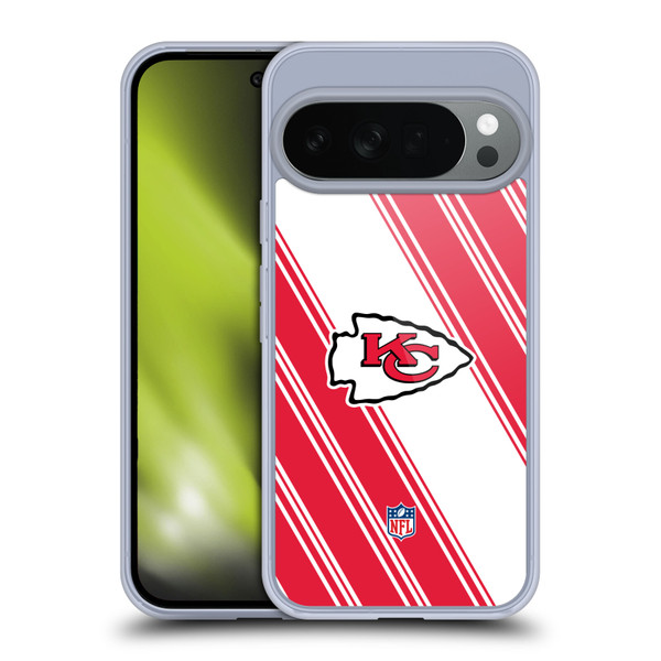 NFL Kansas City Chiefs Artwork Stripes Soft Gel Case for Google Pixel 10
