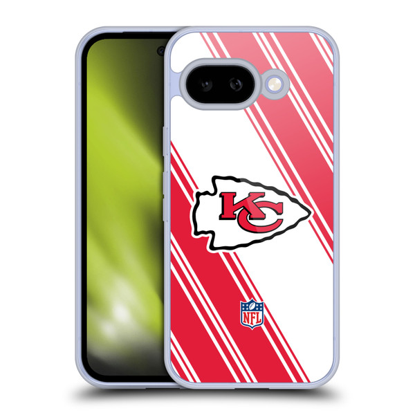 NFL Kansas City Chiefs Artwork Stripes Soft Gel Case for Google Pixel 9A