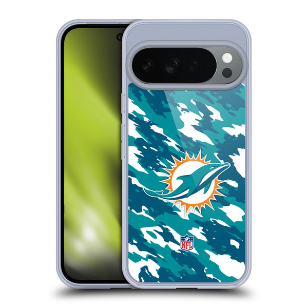 NFL Miami Dolphins Logo Camou Soft Gel Case for Google Pixel 10