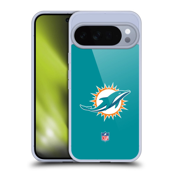 NFL Miami Dolphins Logo Plain Soft Gel Case for Google Pixel 10 Pro XL