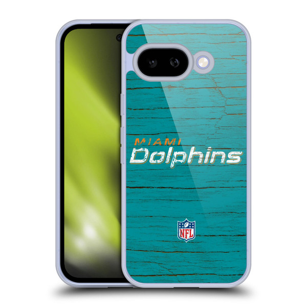 NFL Miami Dolphins Logo Distressed Look Soft Gel Case for Google Pixel 9A