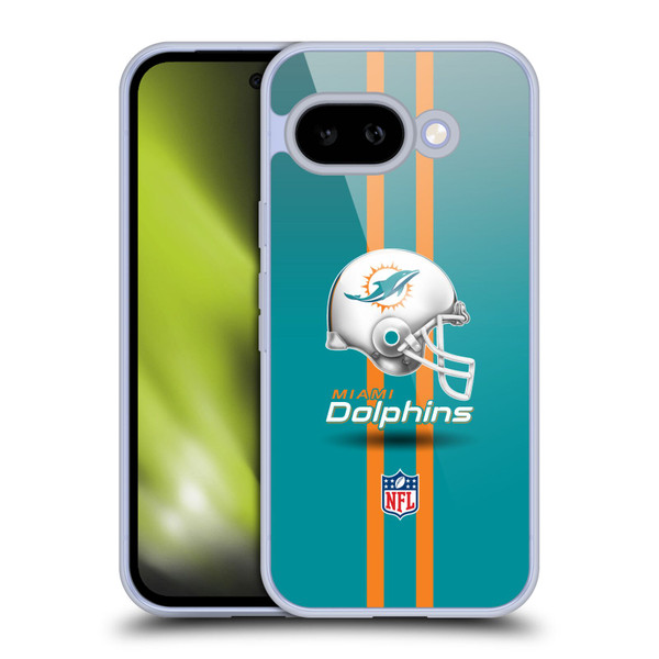 NFL Miami Dolphins Logo Helmet Soft Gel Case for Google Pixel 9A