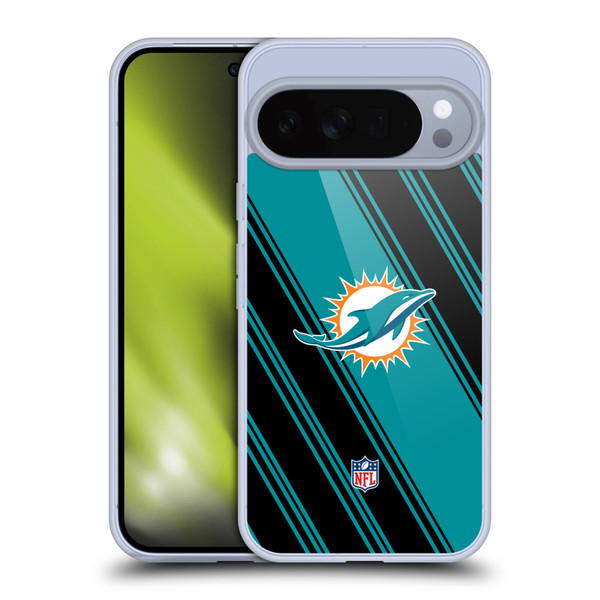 NFL Miami Dolphins Artwork Stripes Soft Gel Case for Google Pixel 10 Pro XL