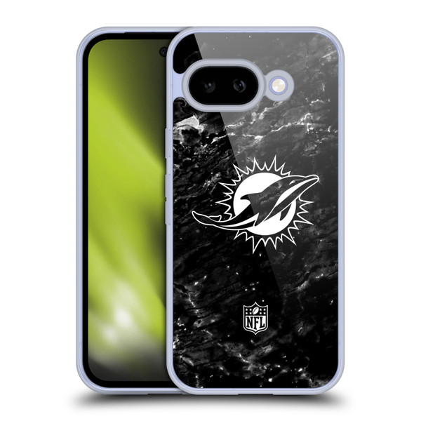 NFL Miami Dolphins Artwork Marble Soft Gel Case for Google Pixel 9A