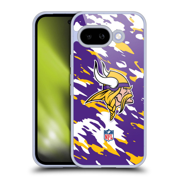 NFL Minnesota Vikings Logo Camou Soft Gel Case for Google Pixel 9A
