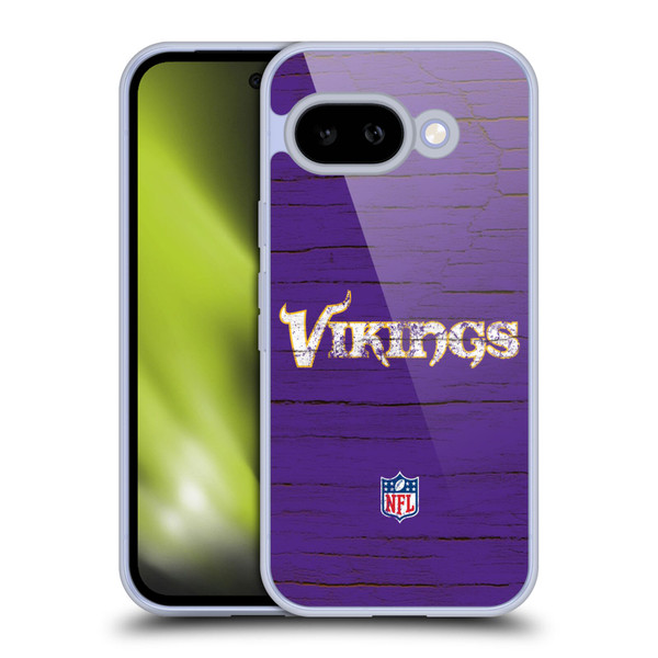NFL Minnesota Vikings Logo Distressed Look Soft Gel Case for Google Pixel 9A
