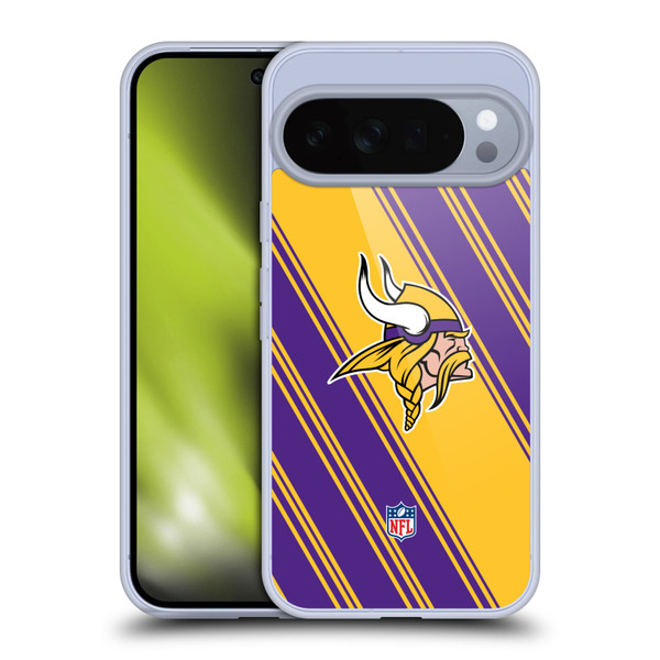 NFL Minnesota Vikings Artwork Stripes Soft Gel Case for Google Pixel 10 Pro XL